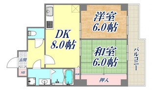 朝日プラザ兵庫永沢町2の物件間取画像